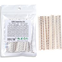 36Values 1pF-10uF Electronic Capacitor set 1206 SMD Ceramic Capacitor assortment kit 22PF 47PF 22NF 100NF 2.2UF 4.7UF Capacitors