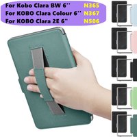 Transparent Acrylic Clear Case for Kobo Clara BW / Colour 2024 / 2E 6'' Case with Hand Strap Cover Ebook N365 N367 N506 Funda