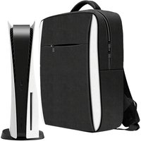 Backpack for PS5 Console, Full Protection Carrying Case Travel Bag, Large Capacity for PS5 Storage Bag for Dual Controllers