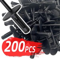 Car Plastic Push-type Rivets Door Bumper Fender Nylon Fastener Clips 6mm for BMW X1 E84 X3 E83 X5 E53 E70 X6 F25