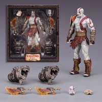 NECA 18CM God of War 3 Ultimate Kratos Action Figure Deluxe Version with Articulated Joints Collectible Model Toy Perfect Gift