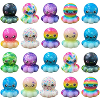 6/12PCS Octopus Slow Squishy Toys Soft Stress Relief Fidgets Toys for Kids Party Favors Classroom Rewards Easter Basket Stuffers