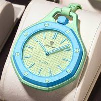 POEDAGAR Modische Casual Herrenuhr Wasserdicht Leuchtend Lanyard Anhänger Dekorative Uhr Tragbare Bonbonfarbene Quarz Herrenuhren