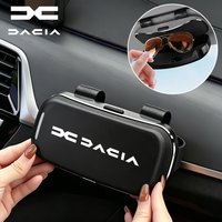 Car Visor Glasses Box Auto Sunglasses Storage Case For Dacia Sandero Stepway Duster Logan Jogger Bigster Spring Dokker /Keychain
