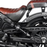 Motorcycle Shock Mount Cap Kit for Indian Scout 2018-2023 – Upper/Lower Suspension Nut Covers + Dust Caps