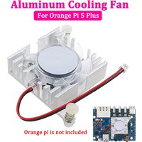 Official Orange Pi 5 Plus Integrated Aluminum Heatsinks Active Cooling Fan All In One Fin Radiator for Orange Pi 5 Plus