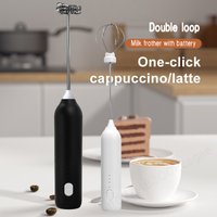 Electric Milk Frother 2 In 1 Rechargeable Blender Stainless Steel 3 Speeds Coffee Mixer Egg Beater Handheld Foam Maker Tools