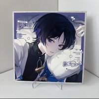 Cute 4Pcs/Set Anime Desktop Ornaments Wanderer Kabukimono Balladeer Hat Guy Cosplay Rounded Corners LOMO Card Postcard Gift