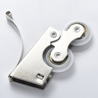 Concave Pulley Silver Iron Roller Wheels Noise-free Operation Nylon Wheel Precision Casting Design Home Improvement