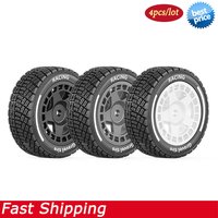 4PCS 60mm 1/14 High Grip On-Road Rally Tires Wheels For MJX 14301 14302 14303 14304 RC Car Upgrade Parts