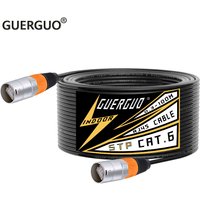 0.3M-100M CAT6/CAT6A RJ45 Stage Ethernet Extension Shielded Cable Outdoor&Indoor LAN Network STP/SFTP Cable with Zinc Alloy Plug
