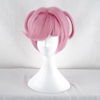 Game DDLC Doki Doki Literature Club Natsuki Wigs Pink Short for woman man Hot sale Hair Party hair Cosplay costume wig