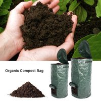 Yard Waste Bags Garden Compost Bag Garbage Can PE Eco Friendly Fine Workmanship 13.77x23.6in Practical for Courtyard