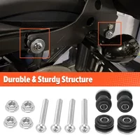 Motorcycle Backrest Docking Hardware Kit Detachable Sissy Bar Rack Mounting Screw For Harley Sportster XL1200 XL883 48 04-later