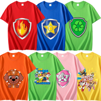 Paw Patrol Adult T Shirt Skye Chase Cotton Clothes Cartoon Anime Graphic Print Tops Parent-child Outfit Cool Comfortable Gifts