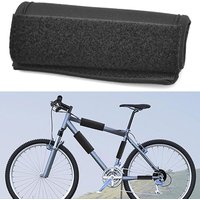 3PCS/Set Black Bike Frame Protective Cover Polyester Dustproof Cycle Protective Pad Scratch Resistant High Viscosity
