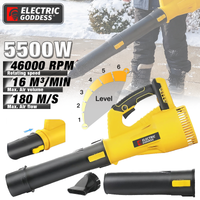 Brushless 5500W Cannon blower Cordless Leaf blower Efficient Leaf Snow Dust Blowing Powerful Tool For Dewalt 20V Battery Pin