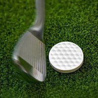 Flat Golf Ball Beginners Portable Office Home Adult Golf Practice Ball Golf Practice Accuracy Trainer Swing Golf Ball TPE