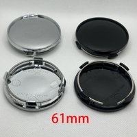 4pcs/lot 61mm Blank No Logo Car Wheel Center Caps for Audi New A3 A4 A6 Q3 Q7 Car Rim Hubcap Cover Dust-proof Covers Accessories
