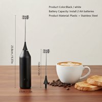Electric double stick egg beater, milk frother, AA battery milk coffee mixer, handheld kitchen tool, cream frother