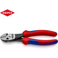 KNIPEX TwinForce 73 72 180 High Performance Diagonal Cutters Double Hinged Diagonal Plier with Open Spring Force Saving 7372180