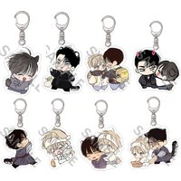 Korean Anime Manga No Love Zone & Daily Part-Time Job Photocard Acrylic Keychains Figure Standing Desktop Display Fans Collectio
