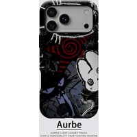 Aurbe Matte 2-in-1 Film Magsafe Case For iPhone 17 16 15 14 Plus 17 Pro Max Shockproof Hard Shell Gothic Dark Art Collage Case