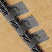 12pcs Self-Adhesive Cable Clips - No Tools Needed, Heavy-Duty Cord Organizer with Strong Adhesive Backing, Space-Saving Wire