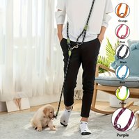 Hands Free Dog Leash Thicken Multifunction Adjustable Reflective Anti-los Dog Rope for Dog Running Walking Training Essential