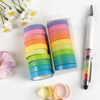 10 Rolls Colorful DIY Tape Magazine Decoration Picture Frame Decoration Gift Decorative Tape Stationery Tape