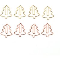 50/20pcs Metal Christmas Tree Paper Clips Cute Kawaii Bookmark Memo Photo Message Clip Office Supplies Students Gifts Stationery