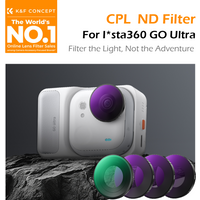 K&F CONCEPT CPL ND8 ND16 ND32 ND64 Filter Kit for Insta360 GO Ultra Multi-Coated HD Optical Glass Light Reduction Metal Frame image 4