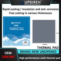 Upsiren OEM 18W Heat Dissipation Silicone Pad CPU/GPU Graphics Card Water Cooling Thermal Pad Silicone Grease Pad 100x100mm