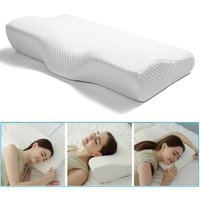 Cervical Spine Pillow Bed Orthopedic Neck Protection Slow Rebound Memory Foam Pillow Butterfly Shaped Health Care Sleeping Aid