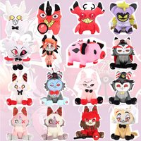 20 Styles Hazbined Hotel Husk Plush Alastor Husk Meow Angel Plush Toy Meow Cat Plush Soft Stuffed Animal Cartoon Anime Toys Gift
