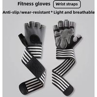 1 Pair Dumbbell Gloves Men Women Weightlifting Crossfit Bodybuilding Workout Sport Gym Training Gloves Non-slip Wrist Protector
