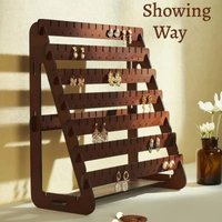 Earring Display Stand Holder Showcase Jewelry Exhibitors Storage Dresser Vanity Table Earrings Pin Display Selling