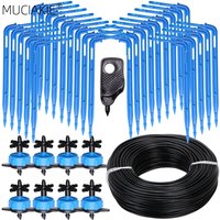 Gewächshaus-Tropfbewässerung, 4-Wege-3/5 mm Tropfpfeil, 2-Wege-Sender, Bewässerung, Bewässerungssystem für Topf, Garten, Rasen