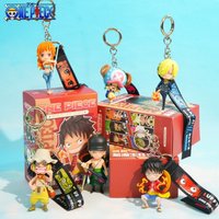 Genuine One Piece Series Charm Blind Box Cartoon Character Keychain Bag Pendant Anime Figures Unique Gift For Birthday Festivals