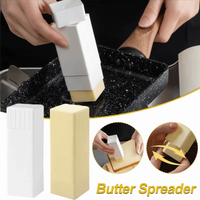 Portable Upright Rotary Butter Spreader Kitchen Tools with Lid Butter Dispenser Stick Plastic Cheese Dispenser Holders Kitchen