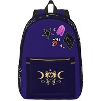 Helluva Boss Stolas Cartoon Backpack Fashion Backpacks Female Hiking Print School Bags High Quality Rucksack