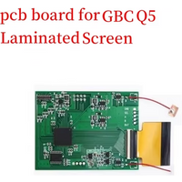 1X PCB Board Hispeedido Replacement PCB Board To Fit For Q5 Laminated OSD Menu Retro Pixel IPS Screen For GBC
