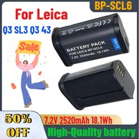 High-Quality 7.2V 2520mAh BP-SCL6 Camera Charger Battery for Leica Q3 SL3 Q3 43 Camera Accessories & Parts