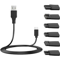 Electric Shaver Power Cord 5V USB Replacement Charger Cable for Electric Hair Clippers, Beard Trimmers, Shavers, Beauty Instrume