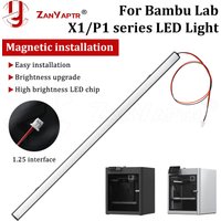 For bambu lab X1/P1 LED Light Upgraded light strip High brightness Lighting Magnetic Install for P1S X1C 3D printer Parts