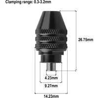 1pc 0.3-3.2mm Multi Drill Chuck For WORX WX106 Polishing Machine Rotary Tools For 1/32 1/8 Shanks Power Tool Parts