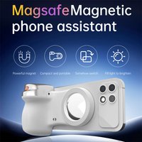 Magnetic Phone Camera Shoot Hand Grip Phone Holder Shooting Aid Remote Control Handle for Iphone Android Selfie Phone Photograph