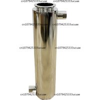 2"(51mm) OD64mm Heat Exchanger with 1/2" FNPT for Continuous Still H-350mm 304 Stainless Steel
