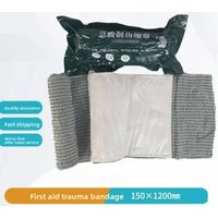 4/6/8 Inch Compression Trauma Dressing Set 100/150/200ร1200mm Elastic Hemostatic Wound Bandage Outdoor Survival First Aid Traini