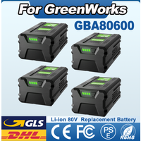 Powtree-Akku 6000 mAh für Greenworks GBA GBA80600 80 V wiederaufladbarer Akku, kompatibel mit GBA80200 Akku für kabellose Elektrowerkzeuge